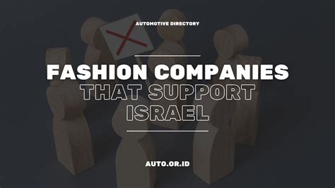 fashion brands supporting Israel